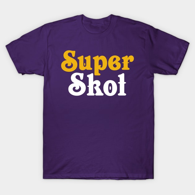 Minnesota Vikings Super Skol Design T-Shirt by stayfrostybro